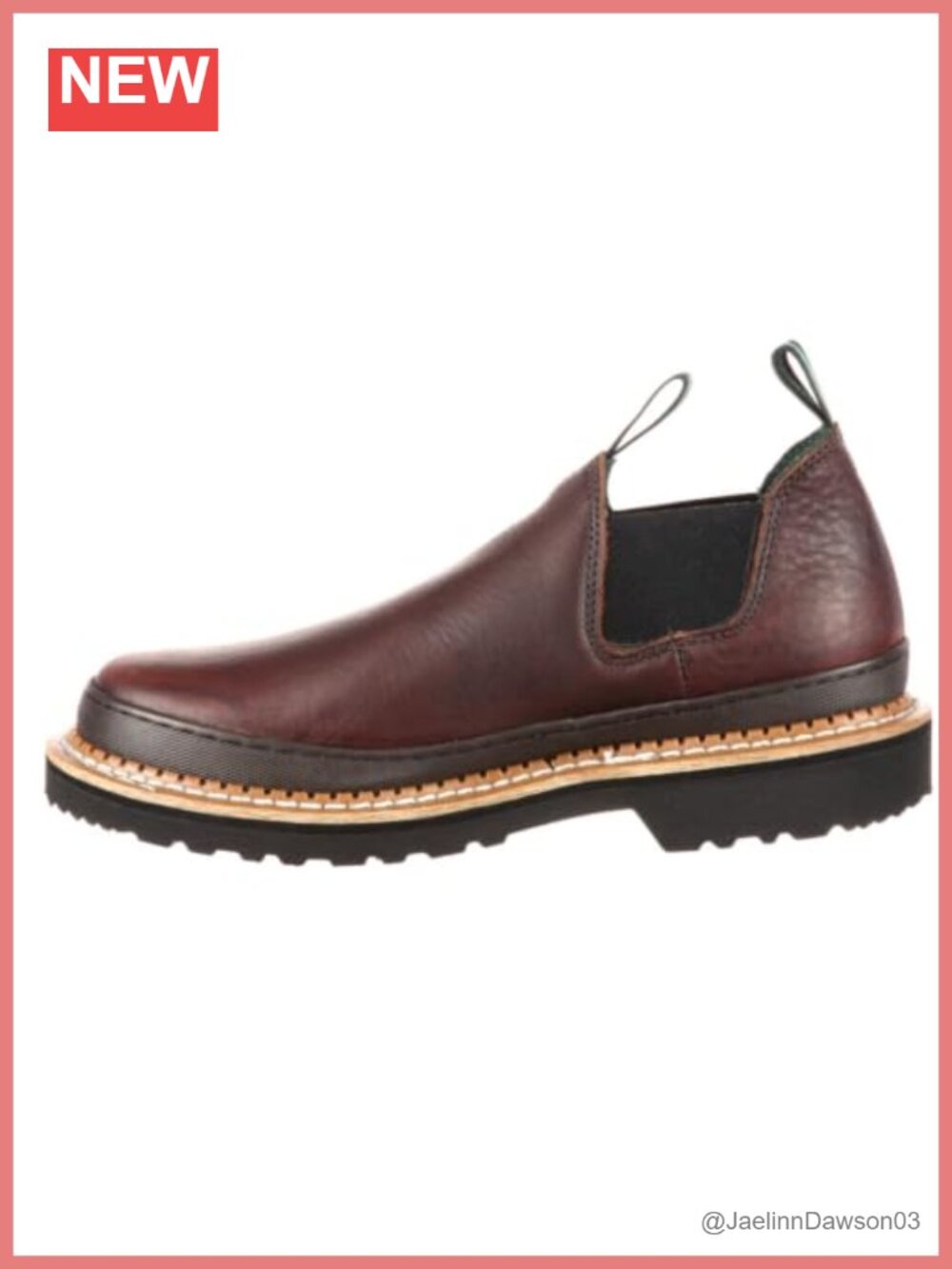 Full Grain Leather Slip On Work Shoes Steel Shank Oil Resistant PU Outsole